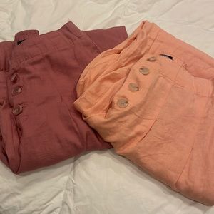 2 pack Baggy Beach Girl Pants size M